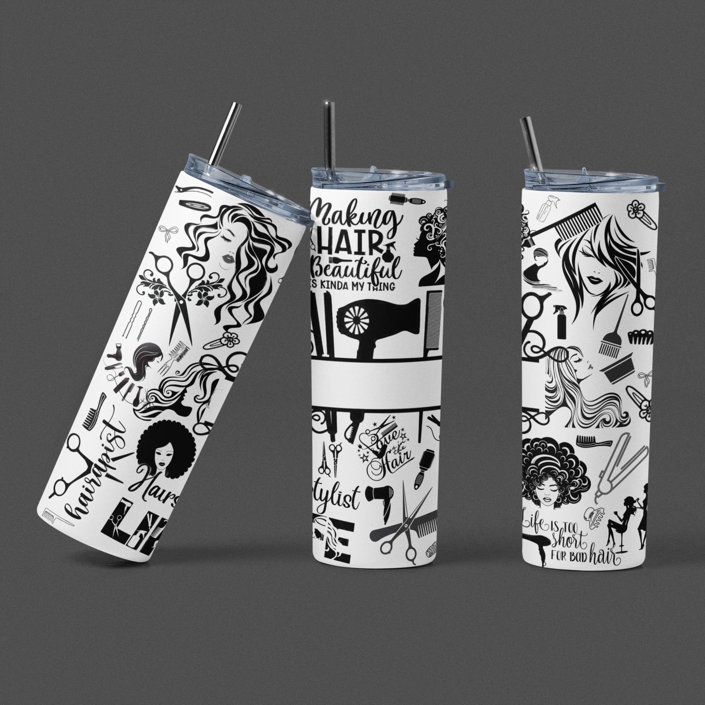 Hairstylist tumbler
