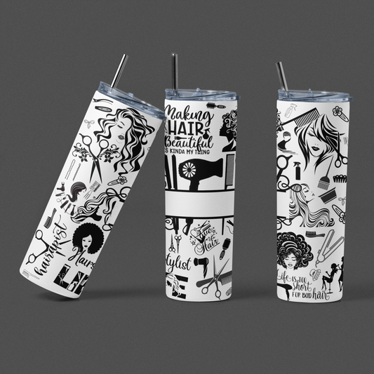 Hairstylist tumbler