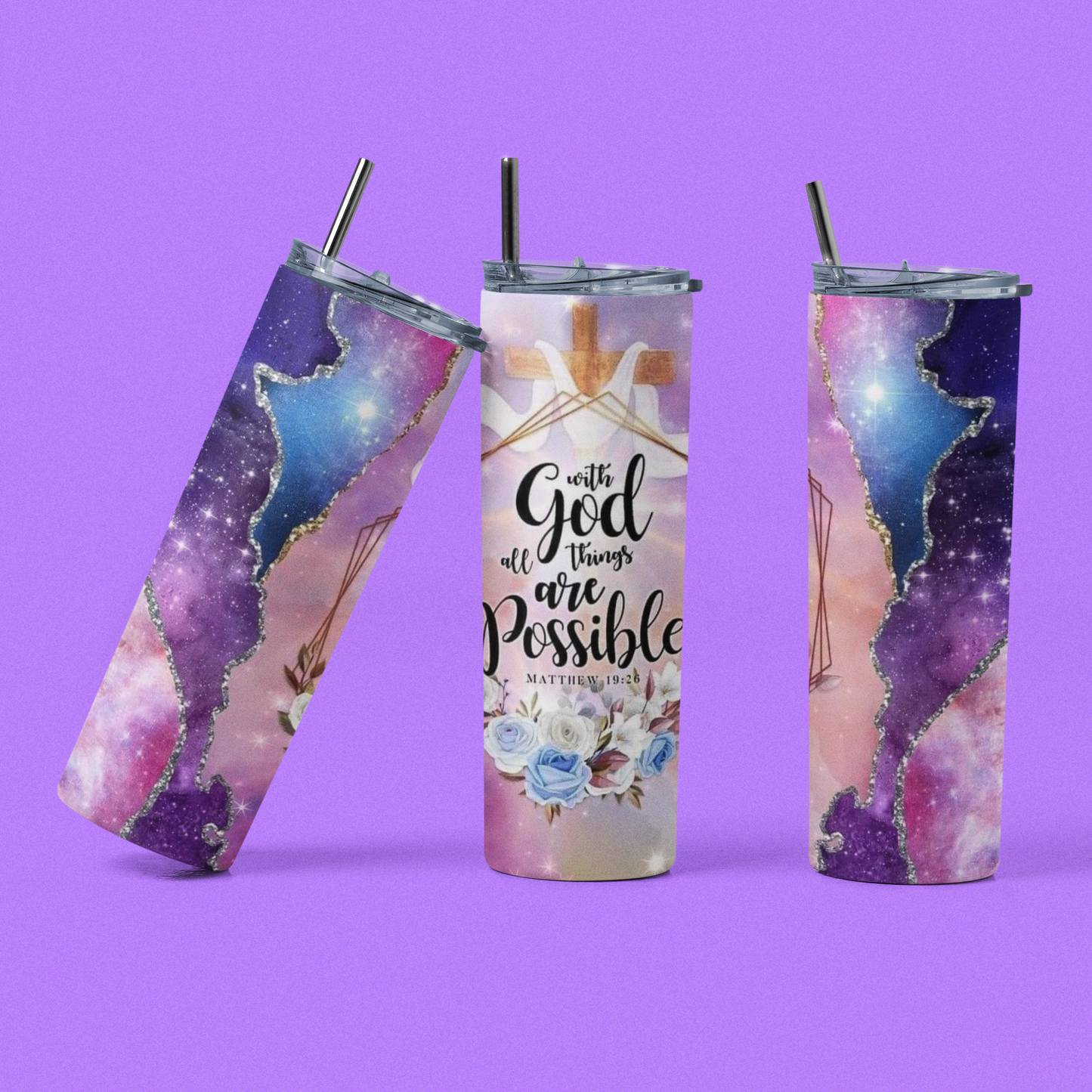 All Things Are Possible tumbler